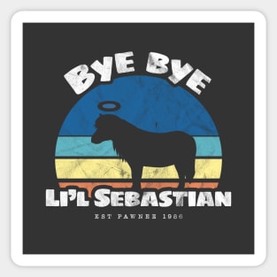 Bye bye Li'l Sebastian • Est Pawnee 1986 (Blue) Sticker